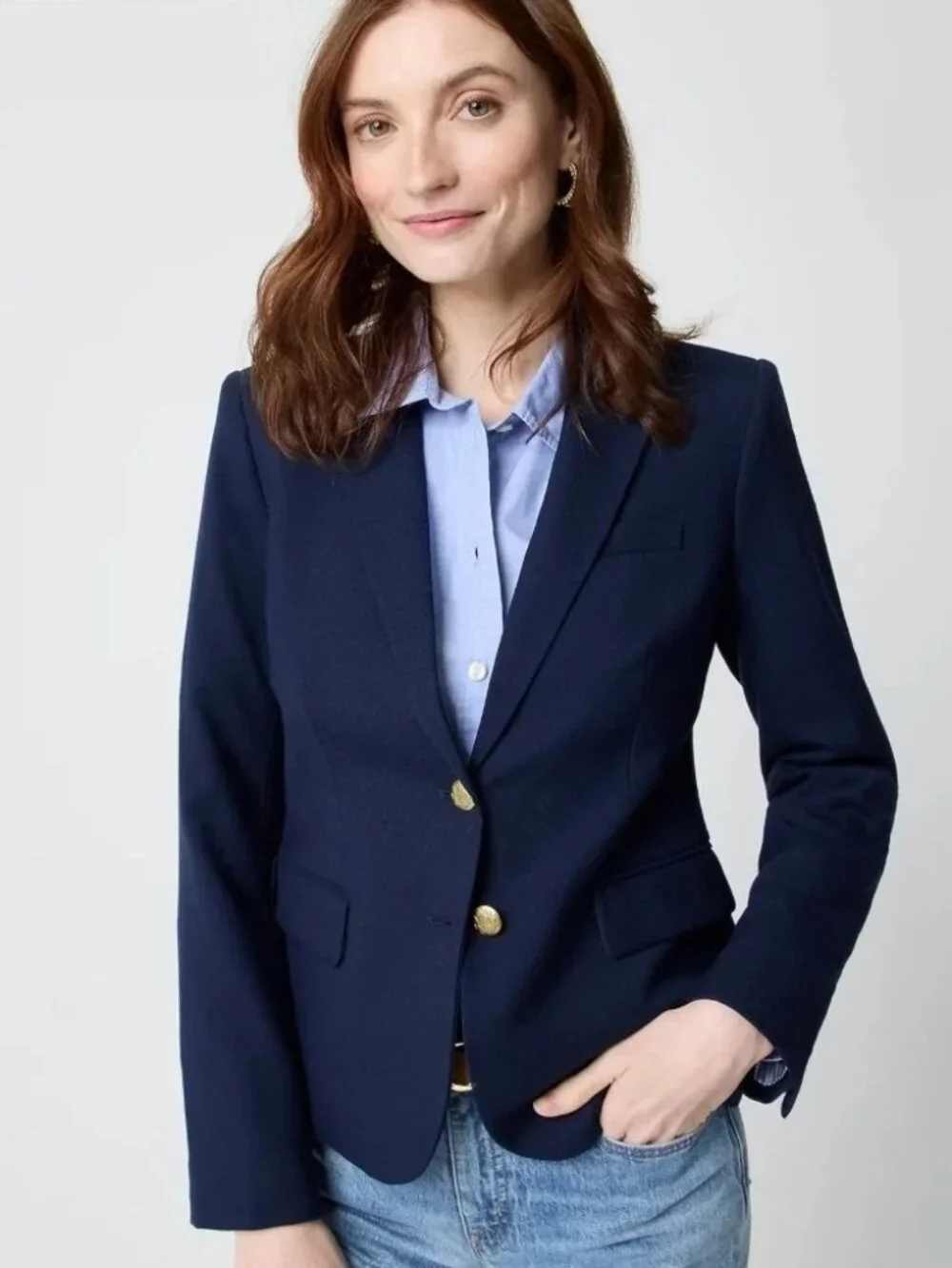 J. Crew Schoolboy Blazer Navy 4 #A3088
